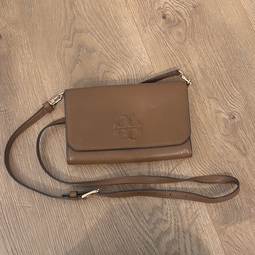 Tory Burch Tan Leather Crossbody Bag